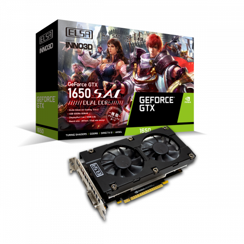  ELSA GeForce GTX 1650 SAC DUALの製品画像