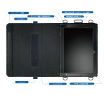 Lenovo IdeaPad D330用の手帳型レザーケース（ブラック）