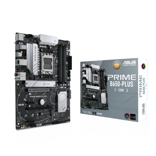  PRIME B650-PLUS-CSM ― AMD Ryzen™ 7000シリーズデスクトップ・プロセッサー向けAMD Socket AM5対応 AMD X650 チップセット搭載ATXマザーボードの製品画像