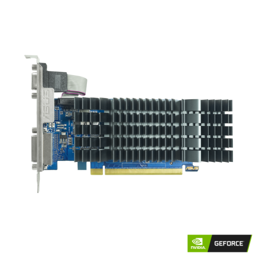  GT710-SL-2GD3-BRK-EVO ― ASUS GeForce® GT 710 2GB DDR3 EVOは静音HTPC構築向けロープロファイルグラフィックカードの製品画像
