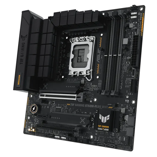  TUF GAMING B760M-PLUS WIFI ― Intel® B760チップセット搭載 mATX マザーボードの製品画像