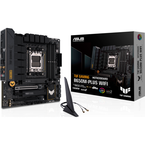  TUF GAMING B650M-PLUS WIFI ― AMD B650チップセット搭載 micro-ATX マザーボードの製品画像