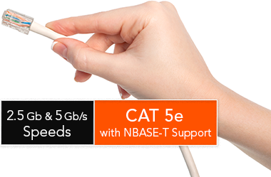 CAT5e  with NBASE-T Support