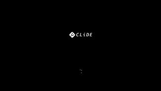 CLIDEのロゴが表示
