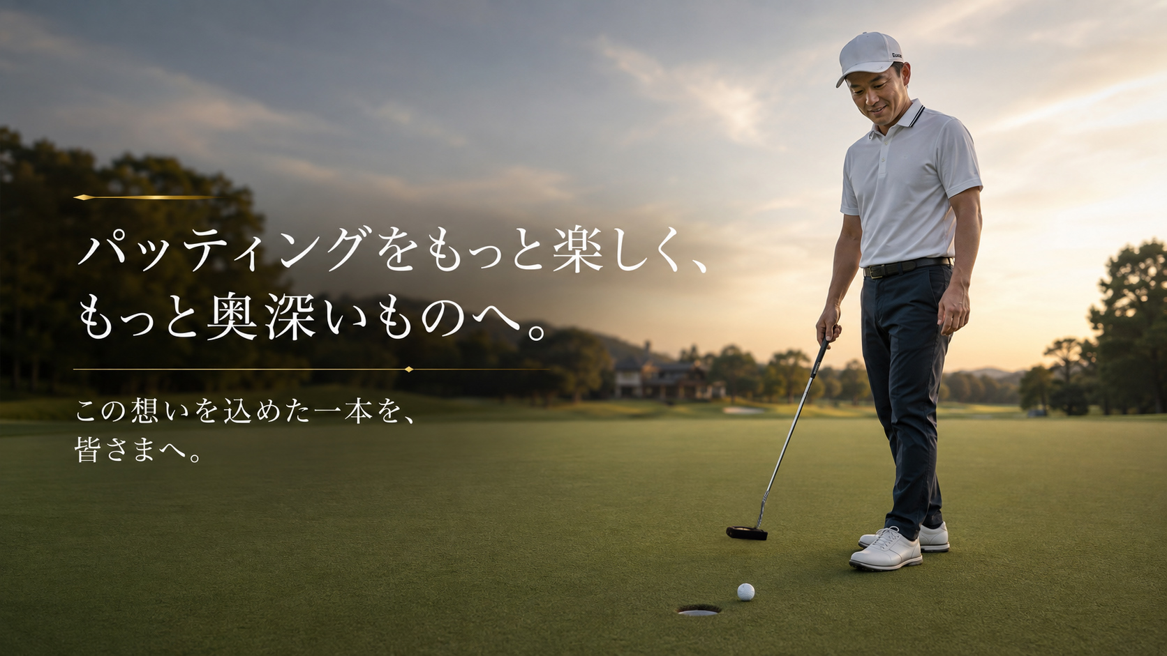 パッティングをもっと楽しく、もっと奥深いものへ。この想いを込めた一本を、皆さまへ。