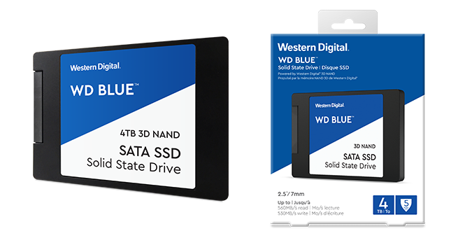 3D NANDを搭載した大容量4TB SSD WD Blue™ 3D NAND SATA SSD