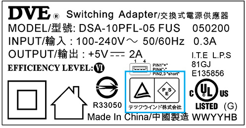 側面の表示の正しい表記例