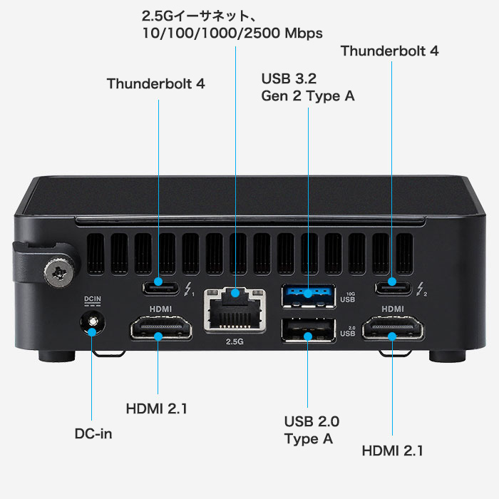 ASUS(エイスース) ASUS NUC 14 Pro Kit Slimモデル|テックウインド株式会社 ASUS(エイスース) ASUS NUC 14 Pro Kit Slimモデル|テックウインド株式会社
