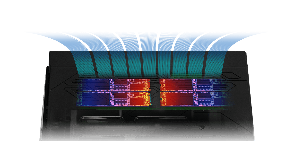 四つのM.2 スロット、自由に選択