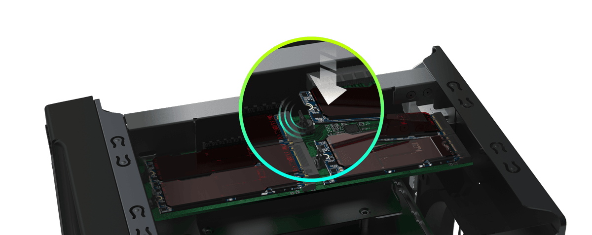 ツールレス M.2 SSD インストレーション