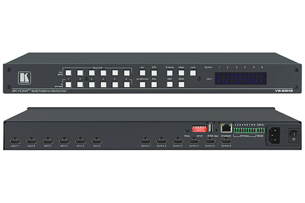 6×6 HDMI 2.0 マトリックススイッチャー