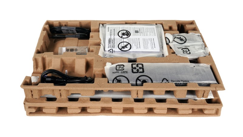 古紙を再利用した緩衝材（パルプクッション）