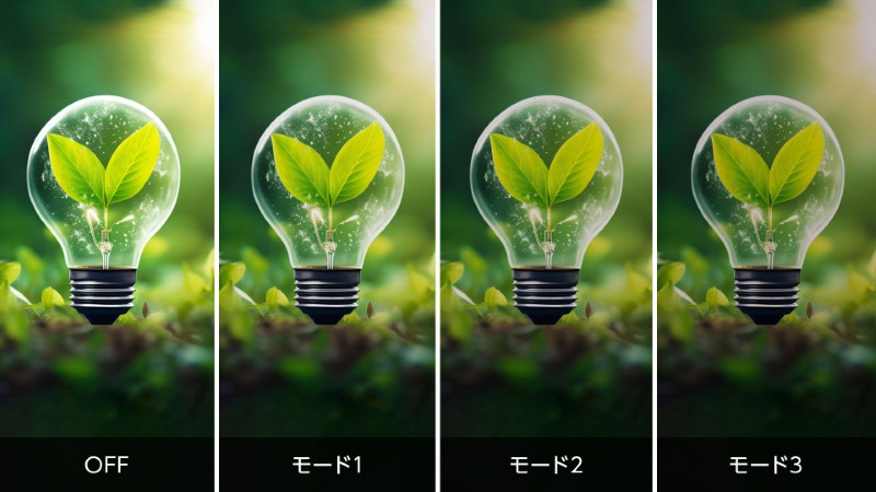 消費電力を低減ECOモード