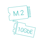 M.2と10GbEのアイコン