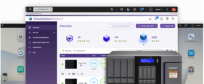 Virtualization Stationの画面