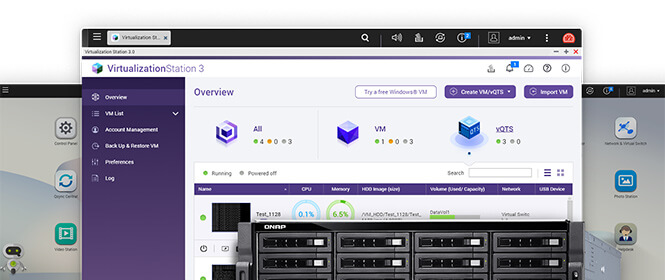 Virtualization Station 3のキャプチャ画像