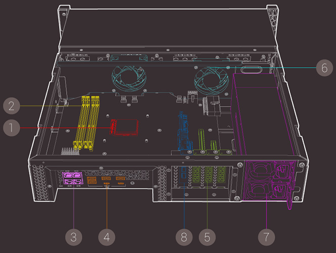 TS-883XU-RPの各部位説明イラスト