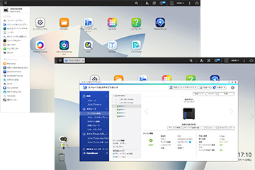 QNAPのOSの画面