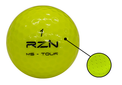 く日はお得♪ RZN MS-TOUR YELLOW ― 発色の良い蛍光イエローの3ピース構造 50個～