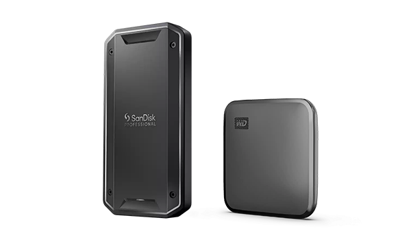 PRO-G40 SSDとWD Elements SE SSD