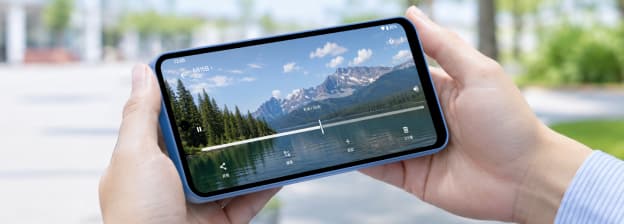 大画面で動画を楽しめるAQUOS wish6
