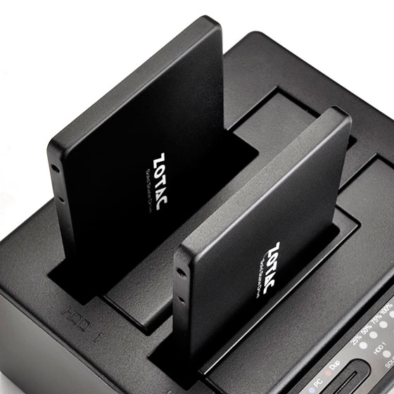 Supports all 2.5-inch SATA drives up to any capacity