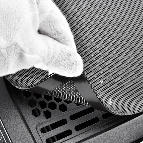Magnetic filter on top panel for two 120mm or 140mm fans (PS15-BG)