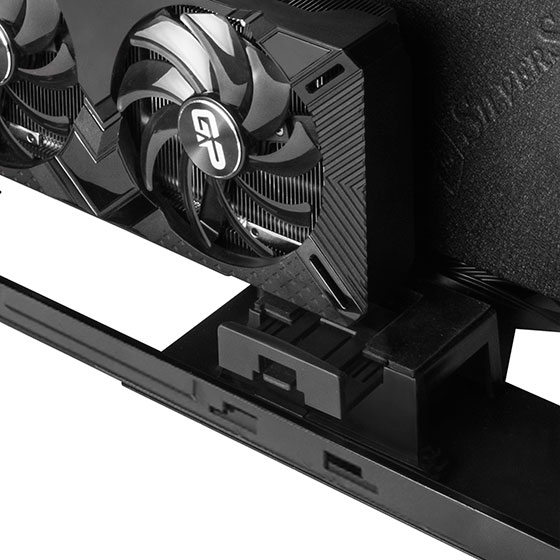 Adjustable graphics card holder