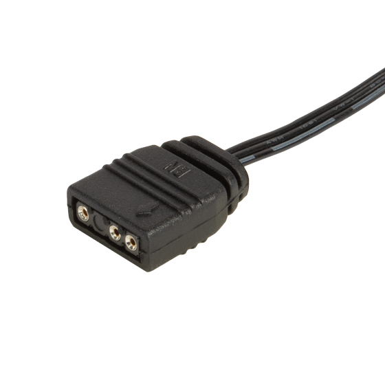 Industry standard RGB 4-1 pin female connector (ARGB device end)