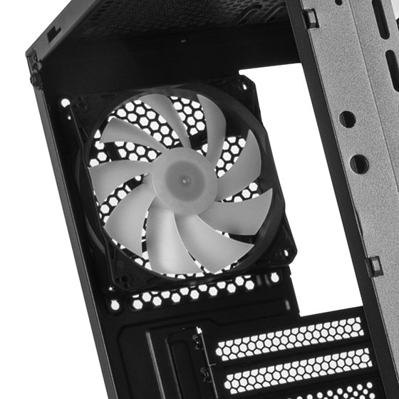 Included 1 x 120mm ARGB fan at the rear