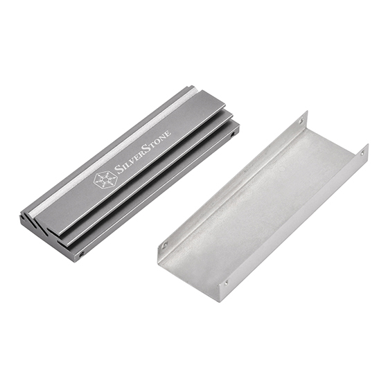 Top aluminum heatsink and bottom stainless steel cover