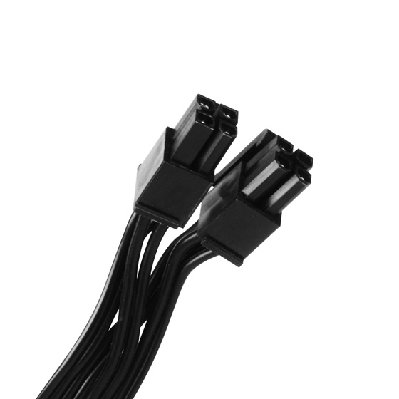 One EPS / ATX 12V 8 pin (4+4) connector