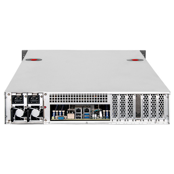 Supports 2U single or 2U redundant power supply
