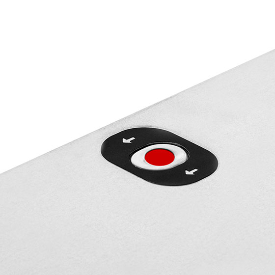 Top panel release button