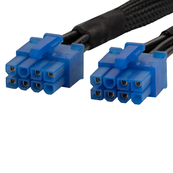 2 x 8 pin PCIe connector (PSU) 
