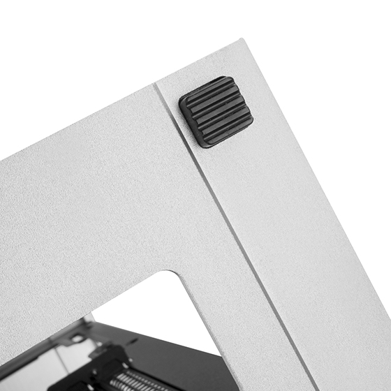 Quick release buttons designed for easy side panel removal