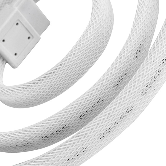 Beautiful all white sleeved cable (CP07W)