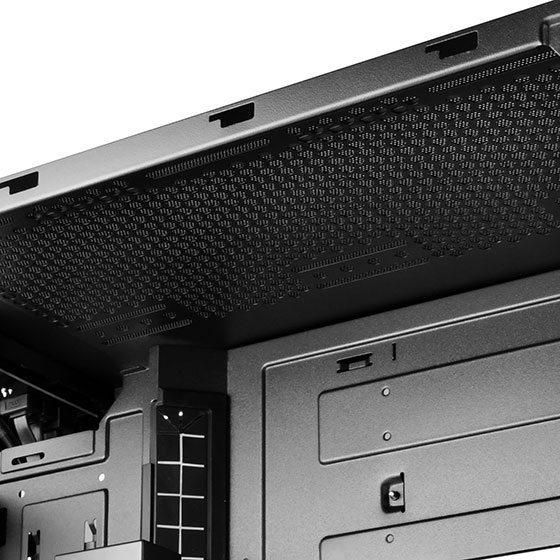 Space for dual 140mm fans or radiators on top panel