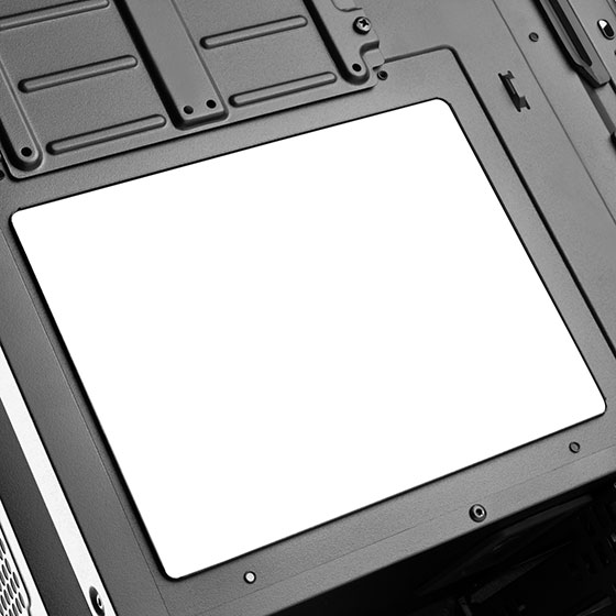 Extra large cutout for CPU cooler backside mounting