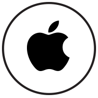 Appleロゴアイコン。