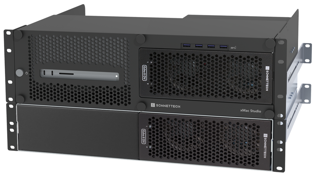 Echo II DV T5 Rackmount筐体と組み合わせたxMac Studio/Echo II DV T5システム