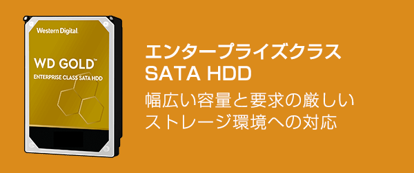 エンタープライズクラス SATA HDD デスクトップドライブの最大10倍のワークロード性能