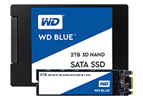 WD Blue 3D NAND SSDの製品写真