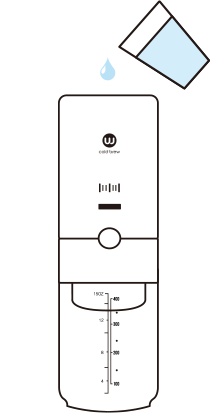 ウォータータンクに水を入れているイラスト