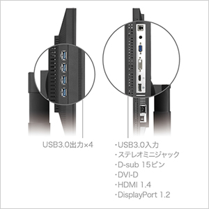 充実のインターフェース