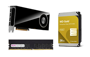 グラフィックカードとメモリーとHDD