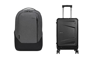 バックパックとキャリーケース