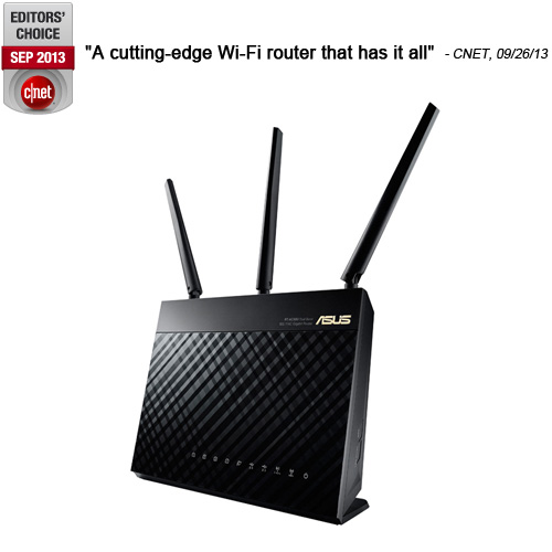 RT-AC68U　デュアルバンドWi-Fi無線ルーター　（802.11ac）