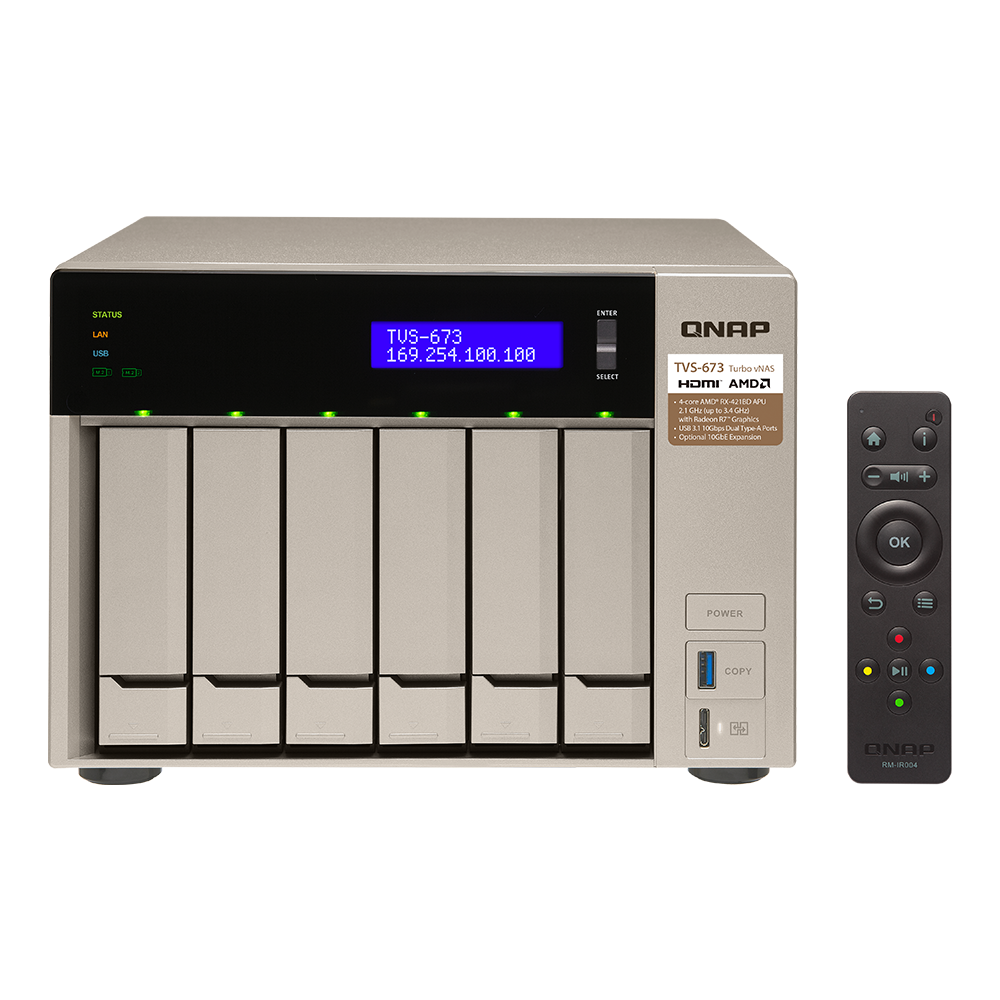 QNAP 正規代理店 デスクトップ/タワー型 6ベイ TVS-673｜テック