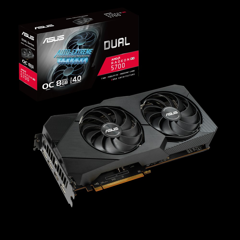 新品 グラフィックボード ASUS DUAL-RX5700-O8G-EVO